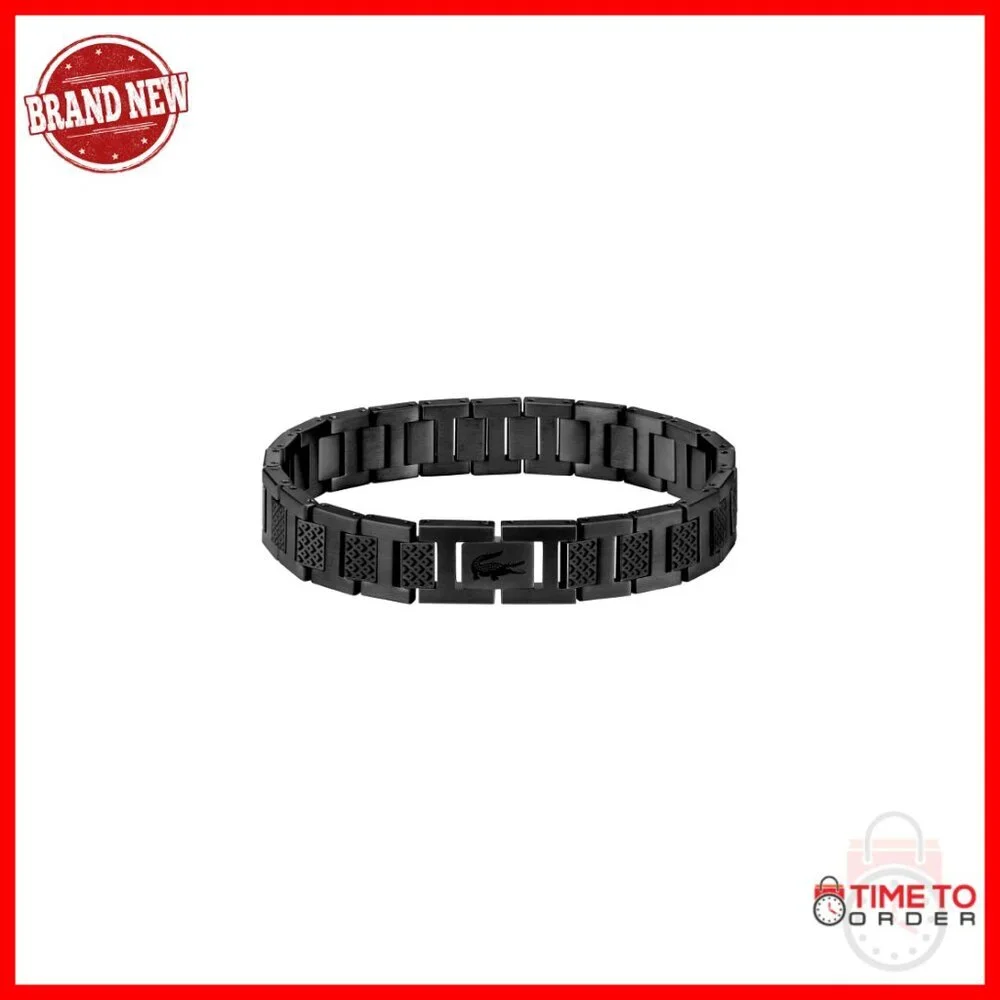 Adjustable Stainless Steel H-Link Bracelet with Crocodile Clasp